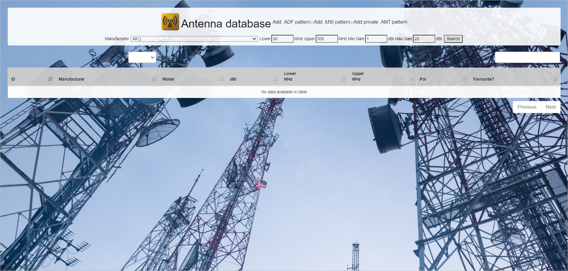 Antenna Database_01