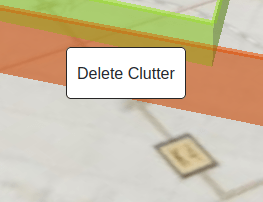 Clutter deletion confirmation