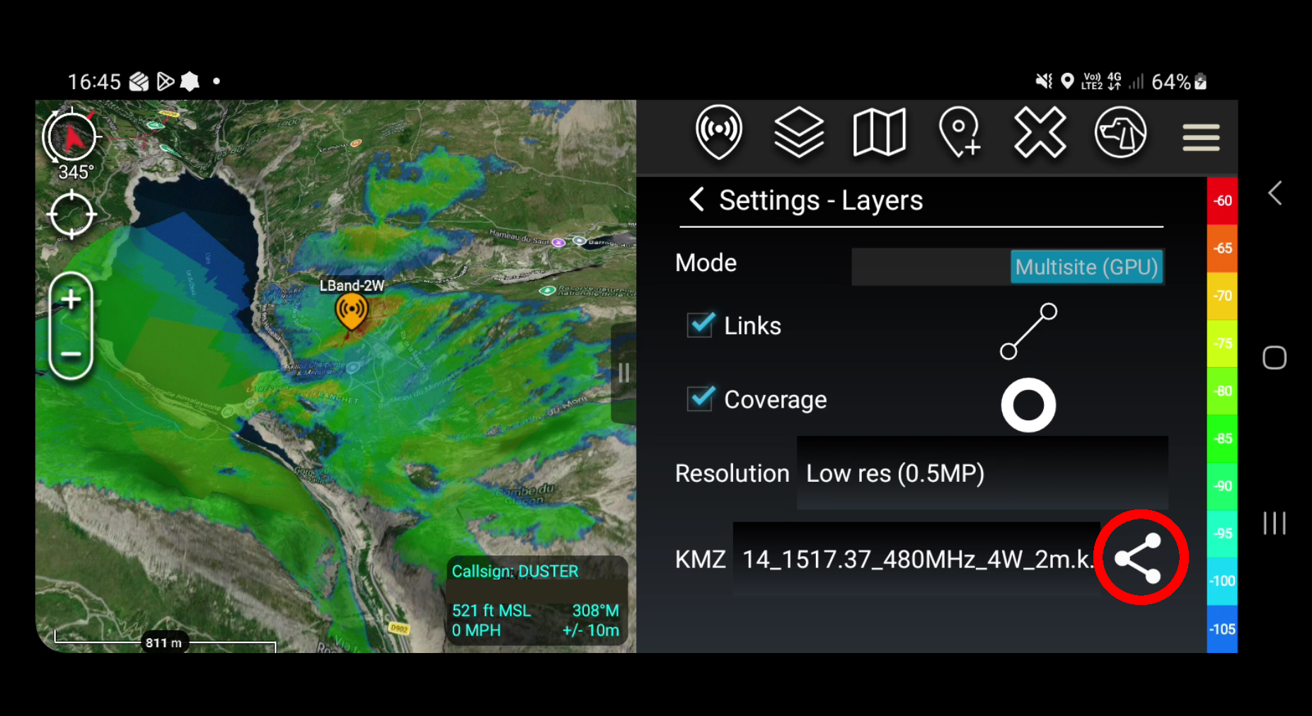 Transmitter edit menu