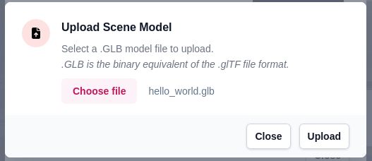 Model Upload Modal