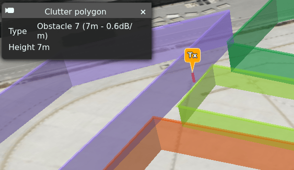 Clutter polygon on map