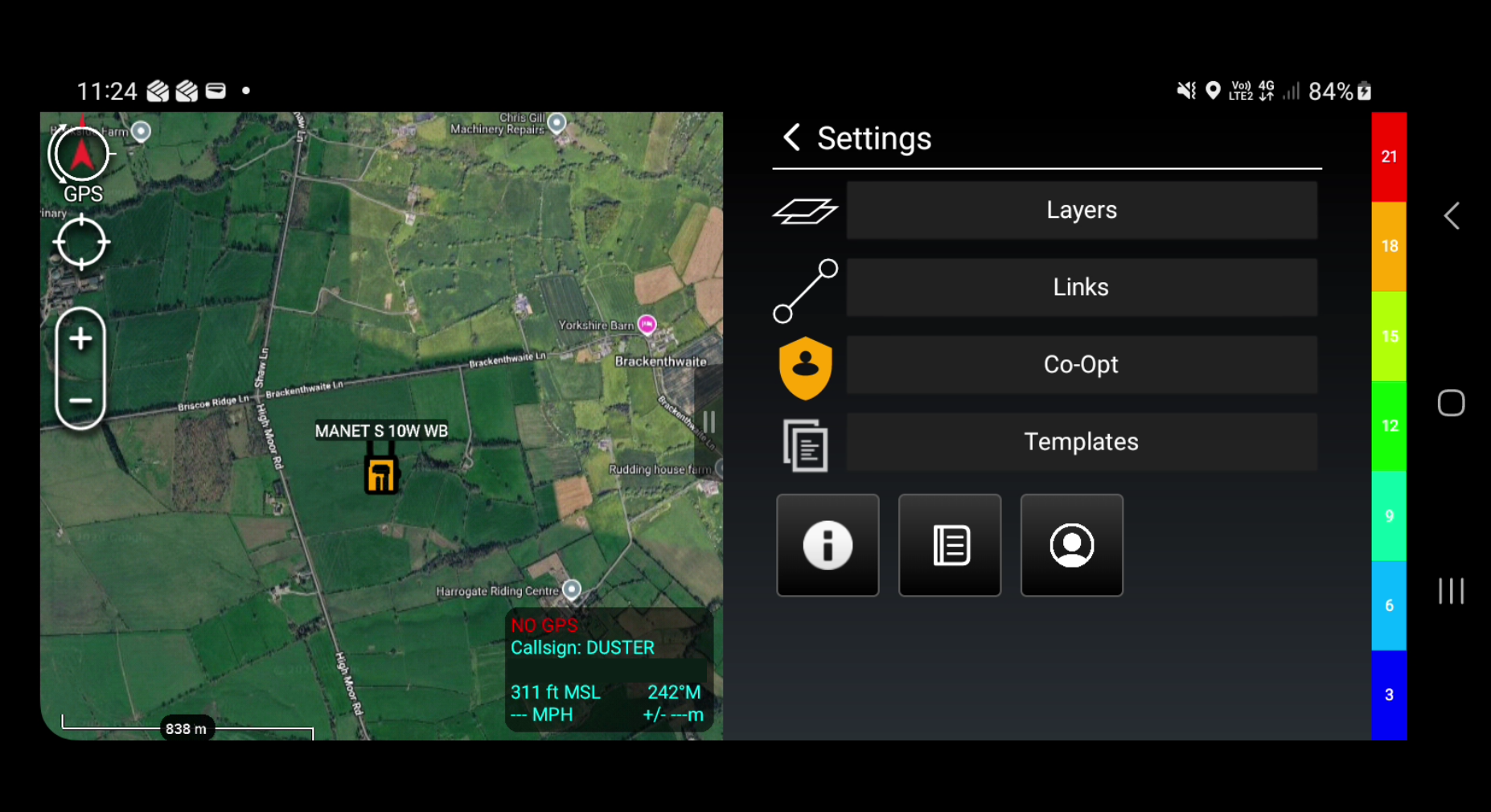 ATAK plugin settings