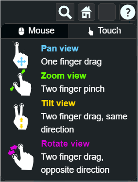Navigation Instructions for Touch