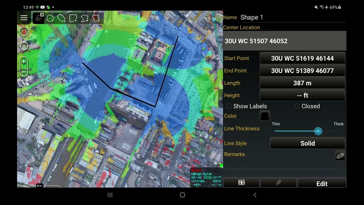 Multisite coverage API in ATAK