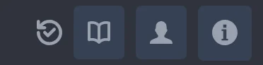 the right-hand end of the header, cropped to its icons