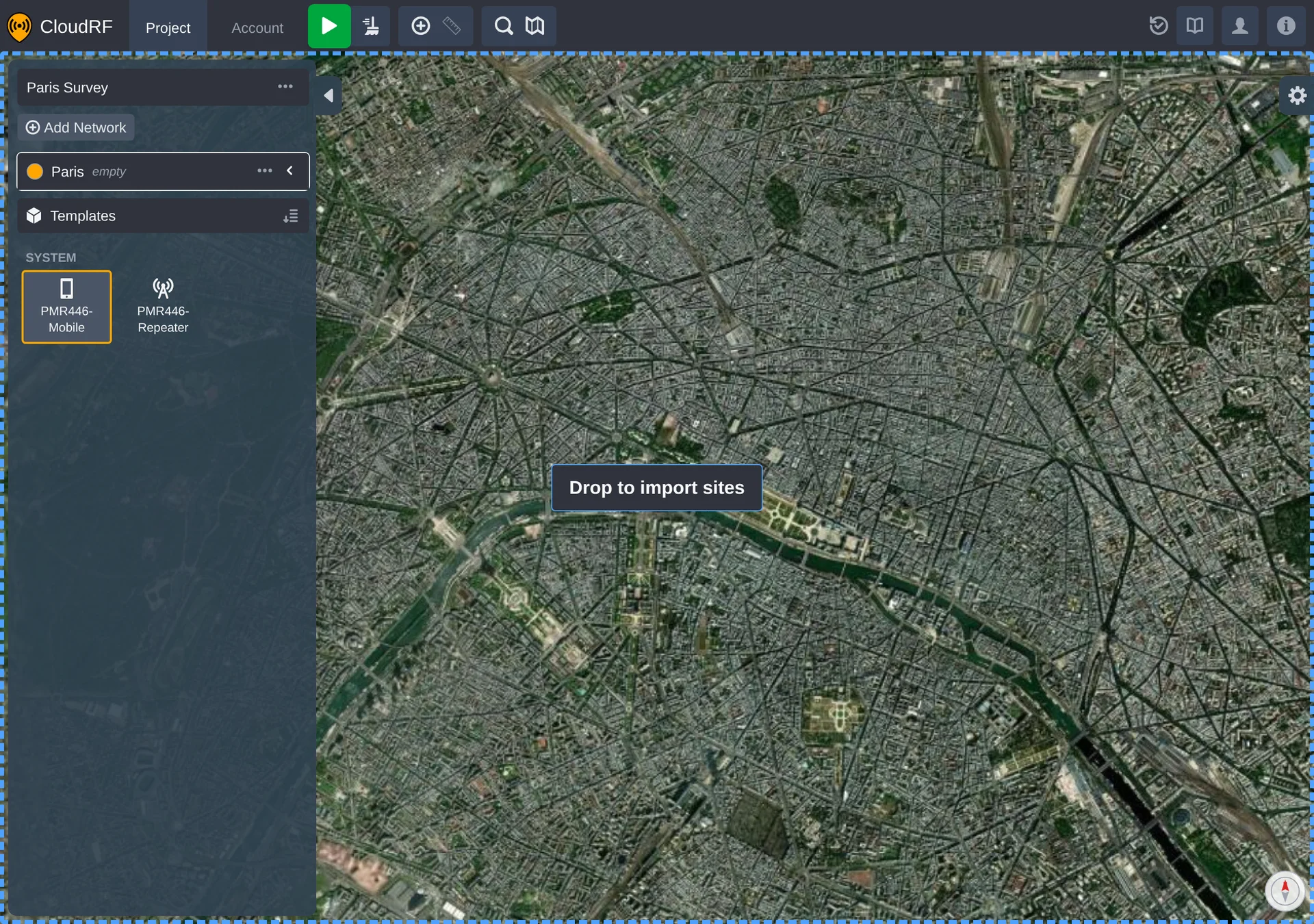 a CSV file held over the map