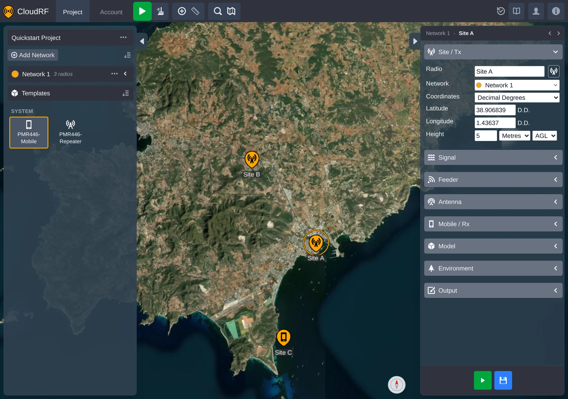 a few radios placed around the map, refreshed to Ibiza