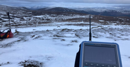Spectrum analyser up mountain